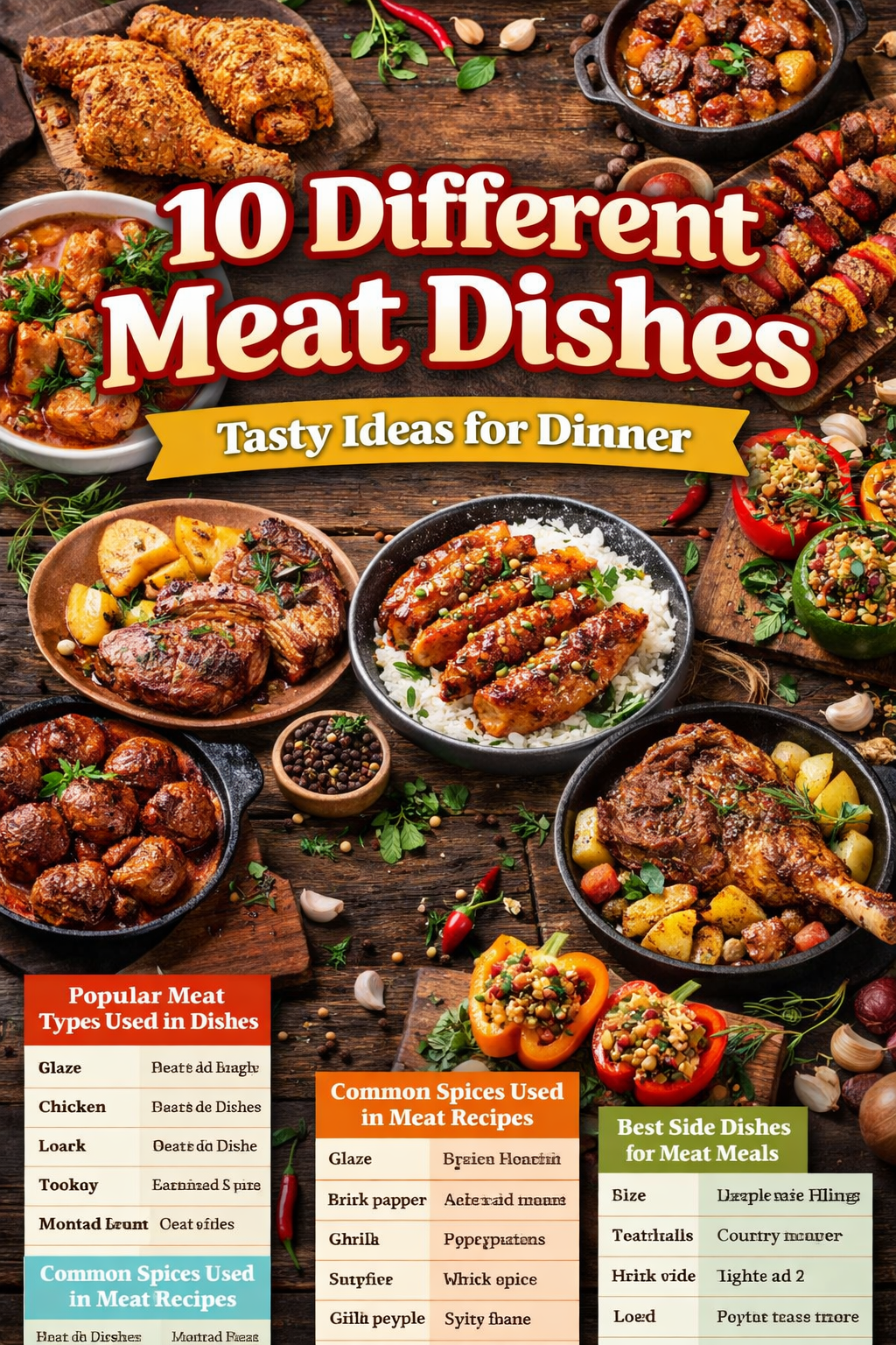 10 Different Meat Dishes