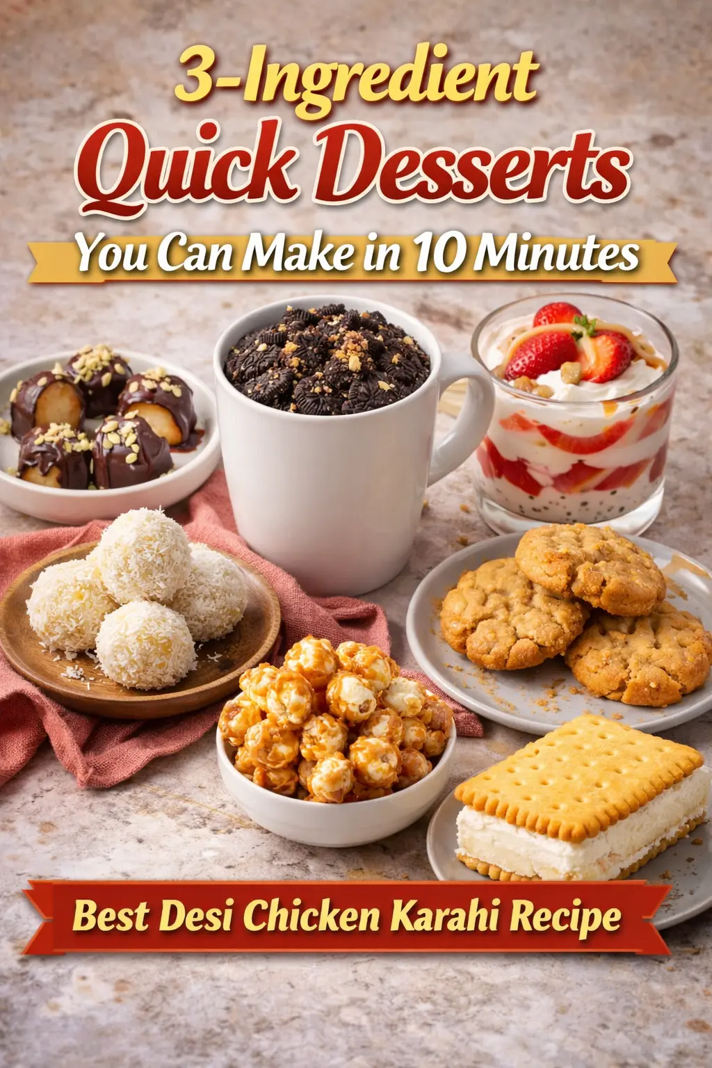 3-Ingredient Quick Desserts You Can Make in 10 Minutes