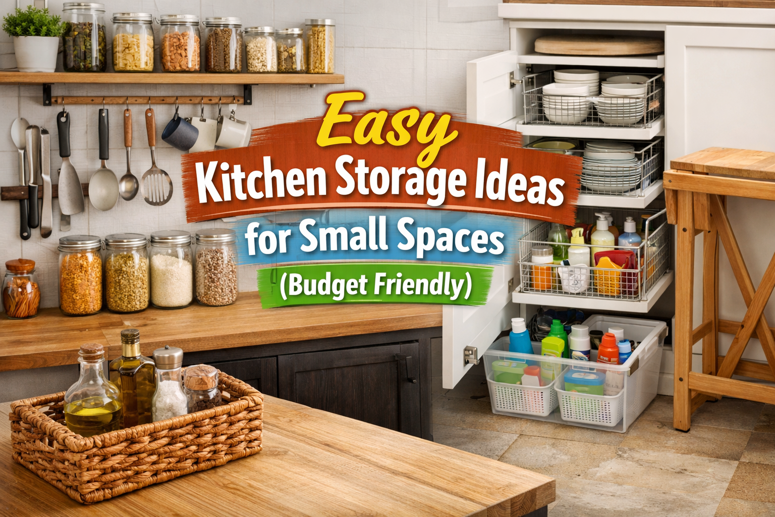 Easy Kitchen Storage Ideas for Small Spaces