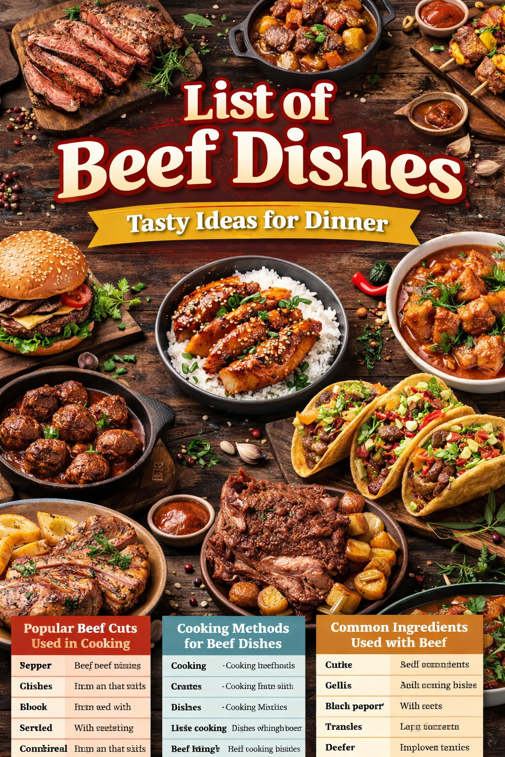 List of Beef Dishes