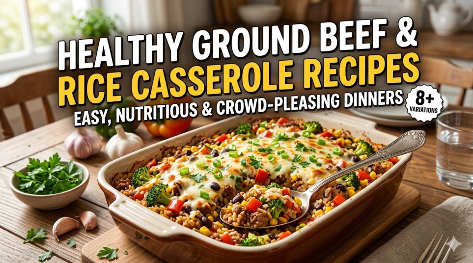 healthy ground beef and rice casserole recipes